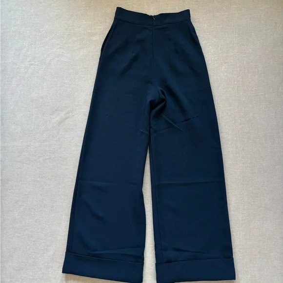 Forever 21 navy blue sailor pants. - Picture 6 of 10
